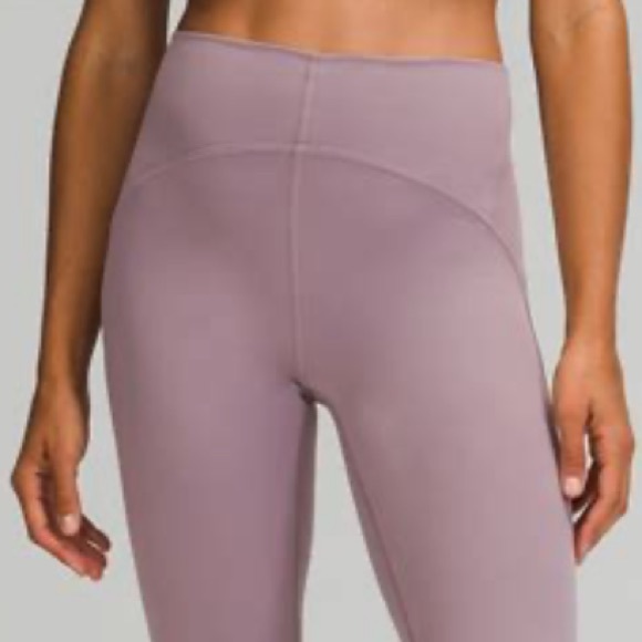LULULEMON INSTILL HR TIGHT 25” LUXE SOFT FOUR-WAY STRETCH IN GRAY LAVENDER SZ 6 - Picture 3 of 16